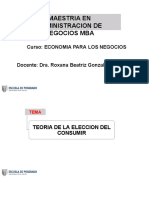 MBA-EPN-SESIÓN 5-Teoría de La Elección Del Consumidor