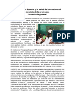 La Salud de Los Docentes en ElPerú