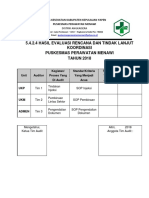 5.4.2..4 Hasil Evaluasi Tindak Lanjut