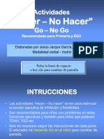 Actividades Hacer No Hacer