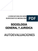 Licenciatura en Derecho modalidad mixta Sociología General y Jurídica