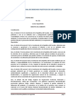 Acuerdo Ministerial 021 - Gestión Integral de Desechos Plásticos de Uso Agrícola