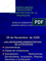 08 NOV Limitaciones Administrativas de La Propiedad