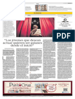 “Los jóvenes que desean actuar quieren ser galanes desde el inicio” - Reynaldo Delgado - El Comercio - 21.12.2013
