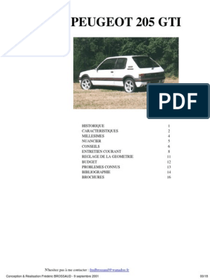 Etui carte grise Peugeot 205 GTI Surpiqure Blanche Neuf - Équipement auto