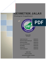 Tracking - Geometri Jalan - Kelompok 2 PDF