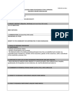 Ethics Approval Application Form