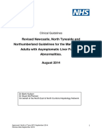 Guidelines For The Management of Adults With Asymptomatic Liver Function Abnormalities August 2014