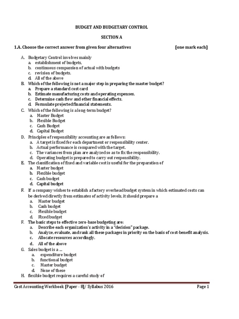 Budget | PDF | Inventory | Cost Accounting