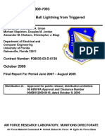 AFRL-RW-EG-TR-2009-7093 Attempts To Create Ball Lightning From Triggered Lightning