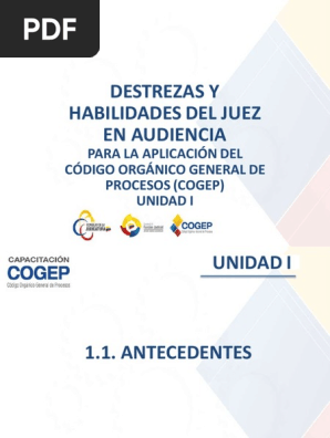 1 Introduccion Al Cogep Exposicion De Motivos Pdf