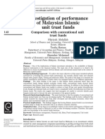 Investigation Performance Msian Islamic Trust Fund Comparison Conventional Abdullah Etal