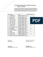 Daftar Hadir Seminar Penelitian Tindakan Kelas Dengan Judul