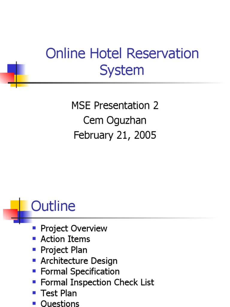 MSE Hotel Reservation System Overview | PDF | User (Computing ...