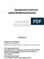 Role of Management Control in Capital Budgeting Decisions
