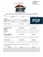 PBA Womens 3x3 Application Form