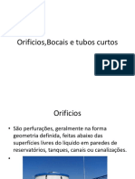 Orifícios, bocais e tubos curtos para