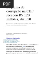 Esquema de Corrupção Na Cbf 06 de Dezmebro de 2015