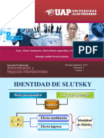 Planteamiento de Hicks y Slutsky