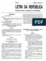 Regulamento Sobre A Qualidade Da Água para o Consumo Humano PDF