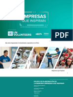 Memoria Empresas Que Inspiran: Dos Años Impulsando El Voluntariado Corporativo en Perú