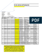 Reporte de Juicios Evaluativos - 22 Mayo