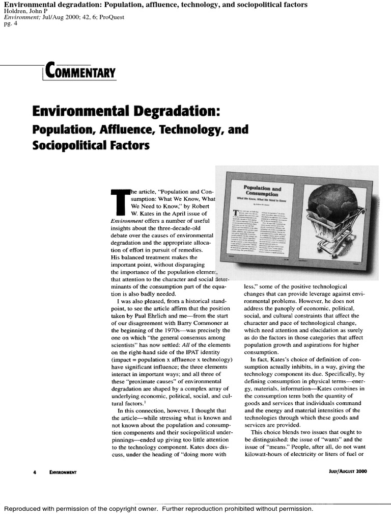 Environmental Degradation PDF