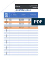 Control básico de inventario y pedidos en Excel