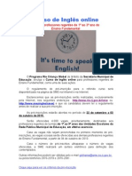 Curso de Inglês SME - online