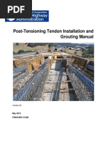 Post-Tensioning Tendon Installation and Grouting Manual: May 2013 FHWA-NHI-13-026