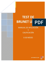 Brunet - Lezine Manual - Calificacion 0-30 Meses