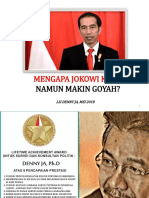 LSI DENNY JA - Jokowi Kuat Tapi Makin Goyah