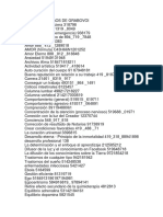 Lista de Códigos de Grabovoi