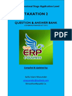Final Draft of Icab Application Level Taxation 2 Syllabus Weight Based Question & Answer Bank Covering Finance Act 2017 (May June 2018 Exam Early Bird Preparation Version