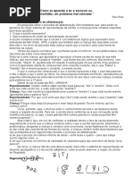 Como Se Aprende a Ler e Escrever 