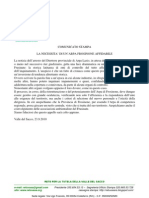 Comunicato Stampa Retuvasa 23.9.10: La Necessità Di Un'arpa Frosinone Affidabile