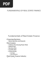 Fundamentals of Real Estate Finance