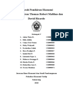 Sejarah Pemikiran Ekonomi, Thomas Robert Malthus Dan David Ricardo