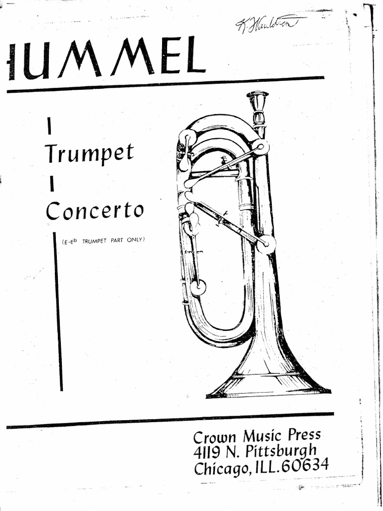 Hummel Trumpet Concerto PDF PDF