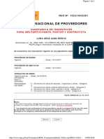 Registro Nacional de Proveedores: Constancia de Inscripción para Ser Participante, Postor Y Contratista