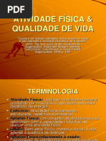 Atividade Fisica Qualidade de Vida 3ano