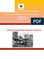 Sistem Pendidikan Sekolah Pondok