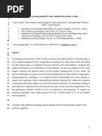 Machine Learning Methods for Solar Radiation Forecasting. a Review