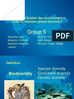 Biodiversity and Climate Changes