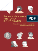 Biografìas para Historia de 8º Grado - Susan Cook