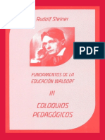 Coloquios Pedagogicos III - Rudolf Steiner PDF