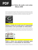 Como tirar fotos de ação com uma Nikon D90.docx