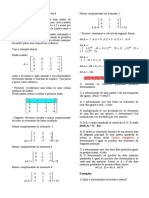 Cálculo do determinante de matriz 4x4 usando Teorema de Laplace