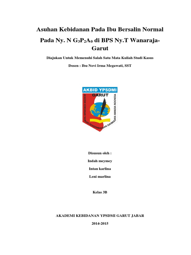 Cover Makalah Studi Kasus