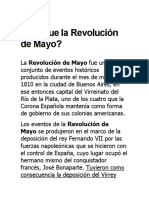 10 Caracteristicas Revolución de Mayo